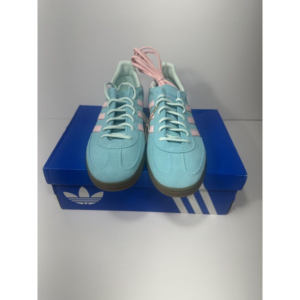 Adidas Handball Spezial Aqua Pink Suede Men’s 11.5 Women’s 12.5 NEW w/ Box